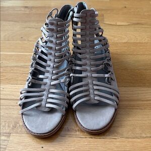 Vince Camuto Taupe Strappy Sandals